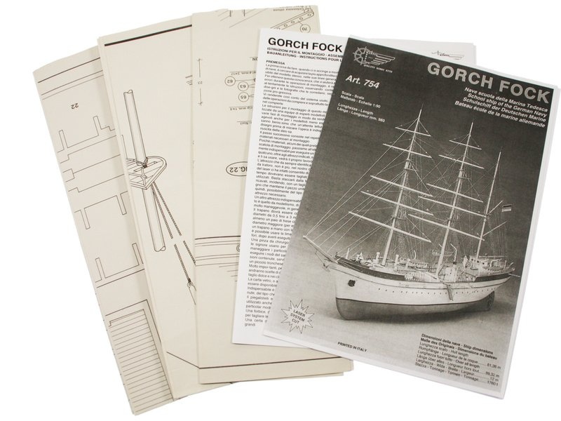 Mantua Model Gorch Fock 1:90 kit | Promodels.cz