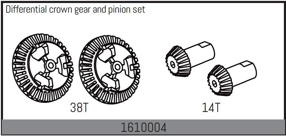 Differential crown gear and pinion set | Promodels.cz