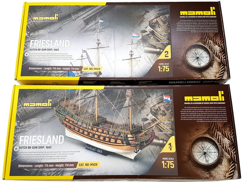 MAMOLI Friesland 1663 1:75 kit | Promodels.cz