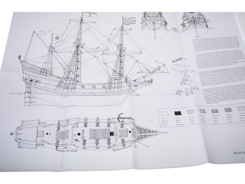 MAMOLI Golden Hind 1577 1:53 kit | Promodels.cz