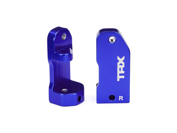 Traxxas - závěs těhlice hliník modrý 30° (L+P)