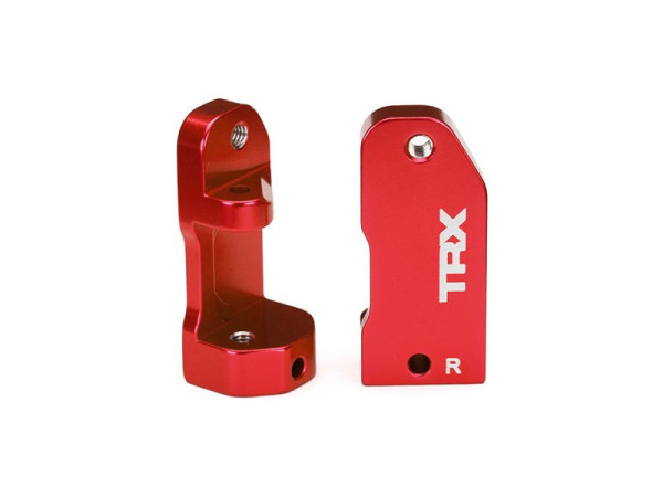 Traxxas - závěs těhlice hliník červený 30° (L+P)