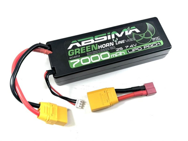 LiPo akumulátor Absima Greenhorn 7,4V / 7000mAh 50C konektor XT90/T-Dean (1)