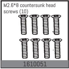 M2.6*8 countersunk head screws (10)