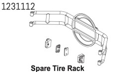 1231112 - Spare Tire Rack CR4.4