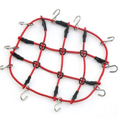 Poutací síť na zavazadla 80x60mm 1:18 a 1:24 červená