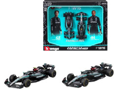 Bburago Mercedes-AMG F1 W15 (2024) 1:43 (dárkový set 2ks)