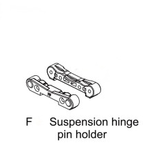 1210003 - Alu Front Suspension Hinge Pin Holder
