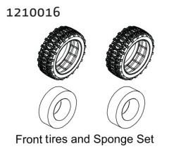 1210016 - Front Tire & Sponge Set - Buggy (2)