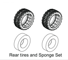 1210018 - Rear Tire & Sponge Set - Buggy (2)