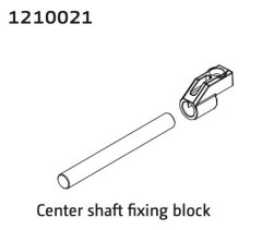 1210021 - Alu Central Shaft & Mounting Bracket
