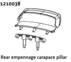 1210038 - Rear Wing & Body Mount - Rally