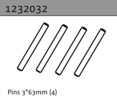 1232032 - Pins 3*63mm (4)