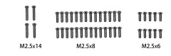 1610161 - Screw Set M2.5*14/M2.5*8/M2.5*6