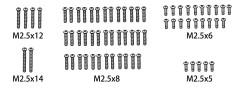 1610166 - Screw Set M2.5*5/M2.5*6/M2.5*8/M2.5*12/M2.5*14