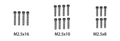 1610167 - Screw Set M2.5*8/M2.5*10/M2.5*16