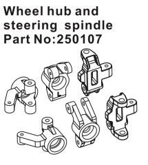HBP250107 - Wheel Hub & Steering Spindle Set