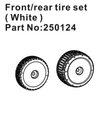 HBP250124 - Speck-B Front/Rear Wheel Set white (2)