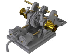 CALDERCRAFT Joffre 1:48 - kotevní naviják 3D kit