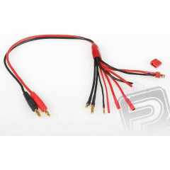Univerzální nabíjecí kabel s banánky a konektory T-Dean, Tamiya, G4, G3,5, G2